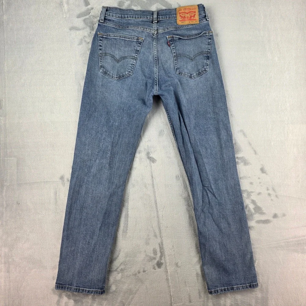 Levi's 505 Mens Regular Fit Straight Leg Blue Denim Jeans W32 L32 00505-2538